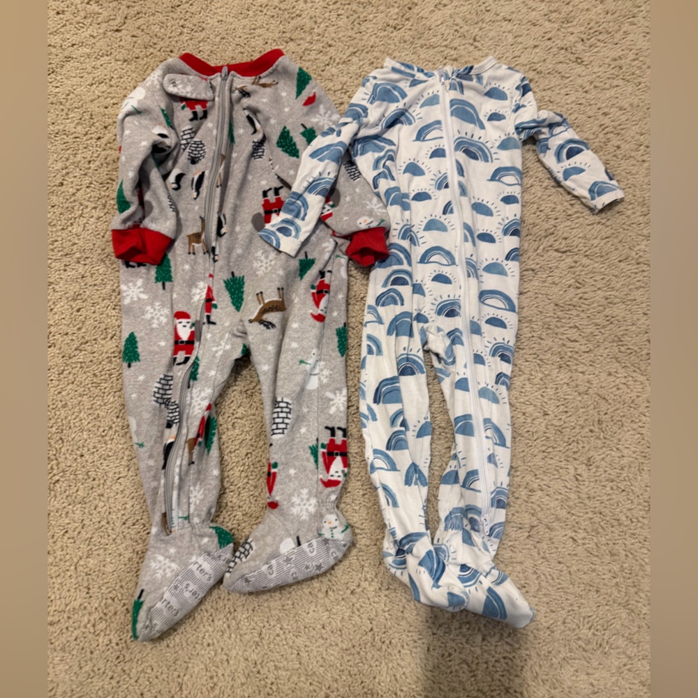Angel Dear Blue and Carters Footies Set
